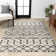 Tapis crème / noir Bousquet Moroccan Beni Souk
