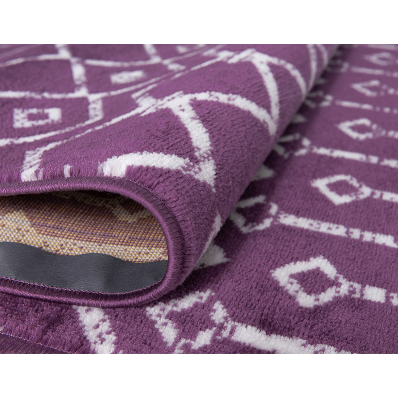 Tapis à treillis marocain World Menagerie, Tapis de couloir 2 pi x 6 pi 9 po