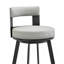 Tabouret tournant 30 "en métal avec similicuir-414120795