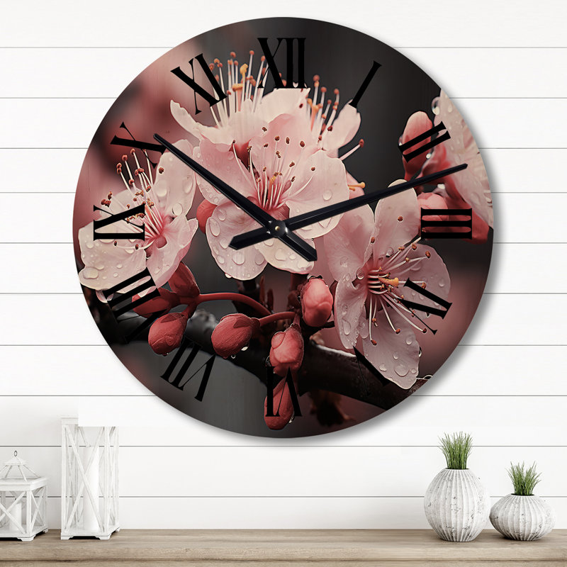 Horloge murale en bois massif Pars, Grand