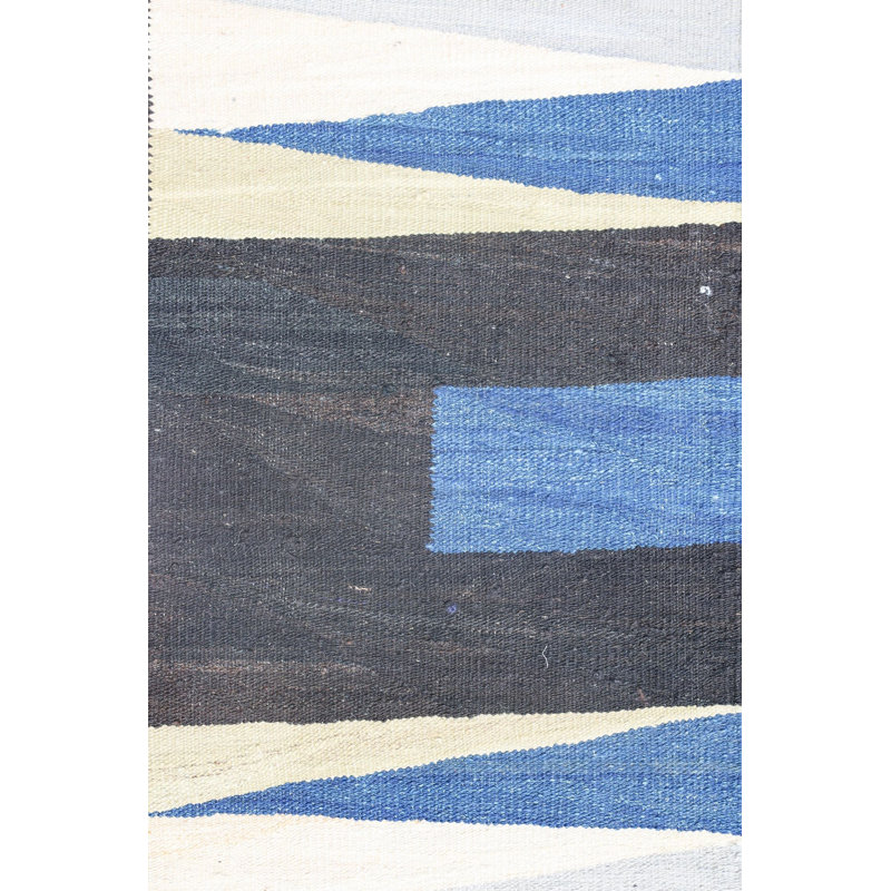 Laine neuve afghane Navajo sur coton 12 pi x 17 pi 2 po