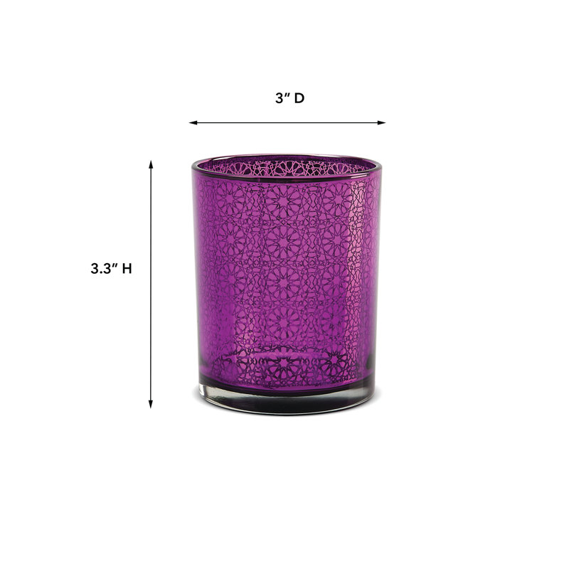 3.3'' H Glass Tabletop Votive Holder