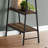 Contemporary Industrial-Style Computer Desk With Storage Shelves For Small Home Office, Brown Laminate And Black Metal-681303861
