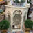 Beige Manufactured Wood Freestanding Fireplace