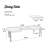 Transitional  Pc Dining Table W X Leaves Top Rectangle Table Kitchen Dining Room