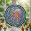 Panneau de vitrail Octopus Design - 7,8H-889765458