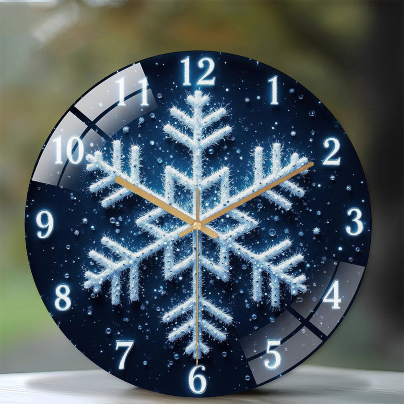 Horloge murale horloge murale en verre 12 po