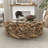 Driftwood Handmade Stacked Collage Living Room Coffee Table with Tempered Glass Top