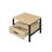 Practical One Drawer Nightstand with Single Tier Shelf, Perfect for Organizing Bedroom Essentials and Complementing Room Decor