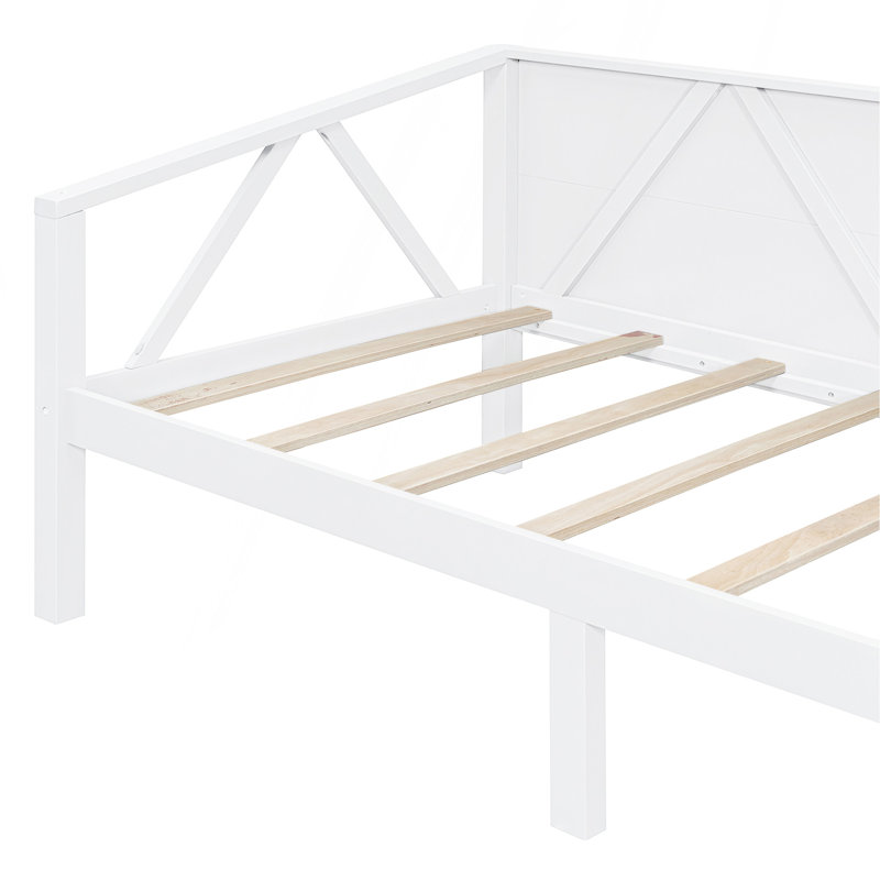 Lit de jour simple, Blanc
