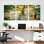 Sunlight Forest Painter, reproduction d'art sur toile tendue sur toile, ensemble de 3 pièces pour salon, chambre à coucher, décoration intérieure
