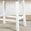 Tabourets de velours à hauteur de comptoir, 2 unités, sièges de selle gris, blanc délavé, pièces de construction solides,-2082484008