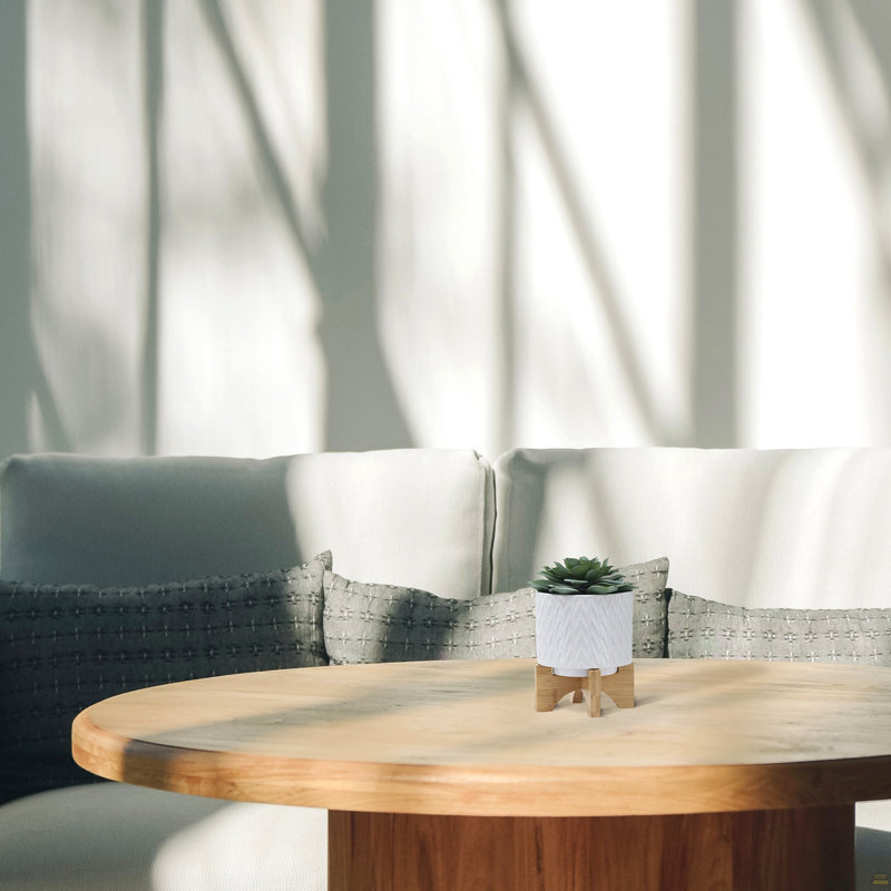 PLATEAU 5 "AVEC SUPPORT CHEVRON, BLANC