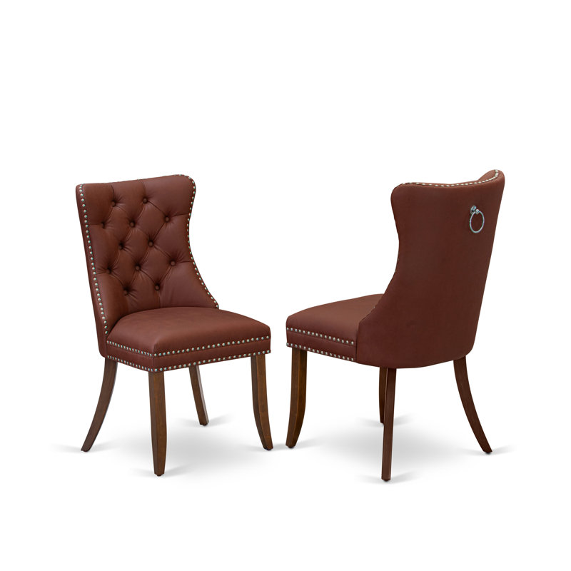 Chaise Dallas avec pieds espresso DAPEF26, Brown
