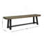 Banc d'extérieur en bois d'acacia, sablé