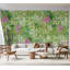 Murale botanique pelez et collez - Vert jardin printanier-106816892