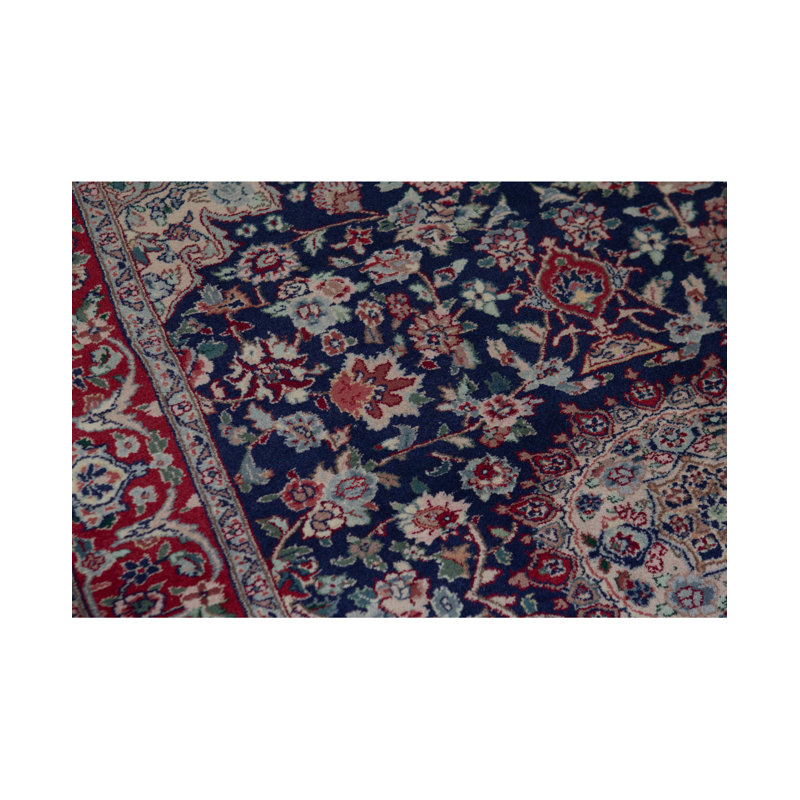 Hand-Knotted High-Quality Navy Area Rug