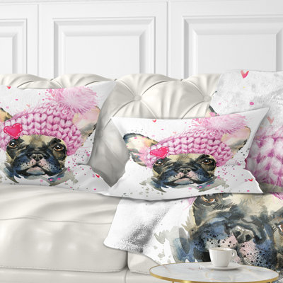 Coussin bouledogue français avec coussins pour animaux