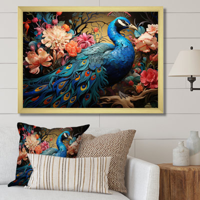 " Teal Peacock Parade II "