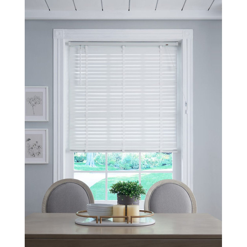 Room Darkning Wood Venetian Blind, 60cmW x 130cmL, White