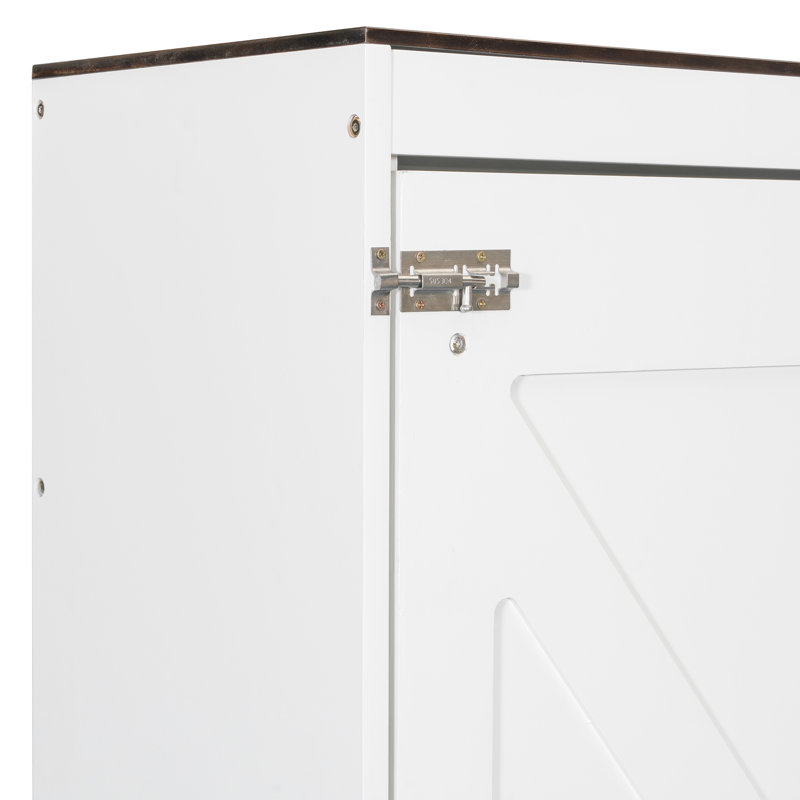 Lit escamotable mural et USB, Blanc