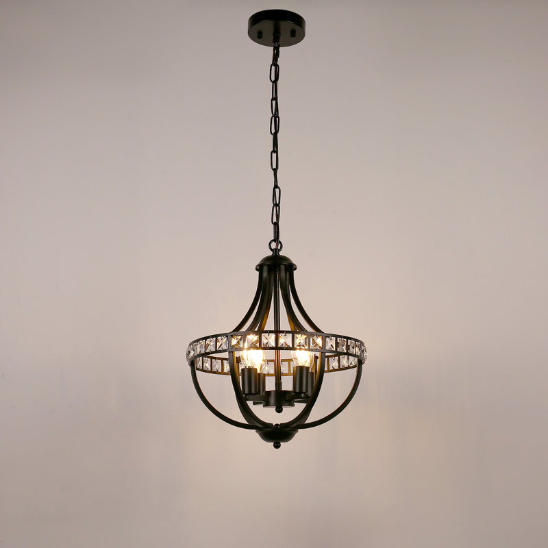 Srinithya 8 - Light Dimmable Lantern Geometric Chandelier
