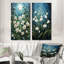 «White Snowdrops Field Pointillism», 2 pièces-596309537-596309547