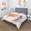 Ensemble de housse de couette bohème et éclectique Ethnic Brown Feather de Wing I - Polyester en microfibre-138870434
