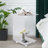 Tray Top Floor Shelf End Table with Storage