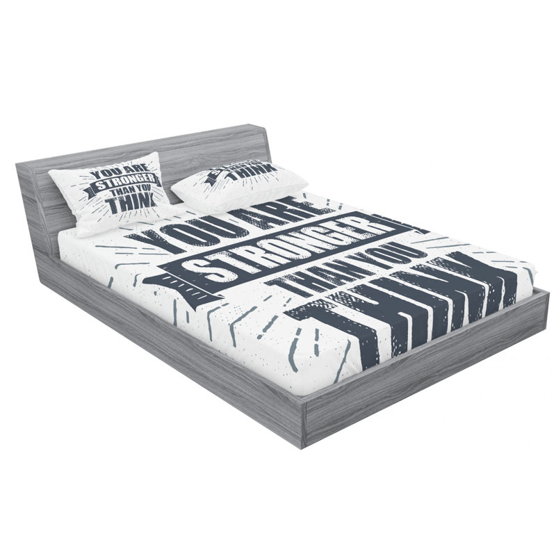 Microfiber Sheet Set, Queen Sheet Set with Fitted Sheet