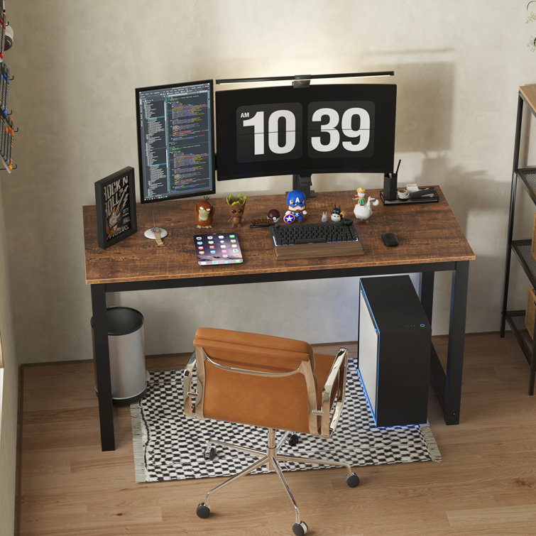 55 inches Computer Desk, Home Office Desk Writing Table for