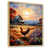 Toile naturelle avec cadre flottant