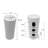 32 1/2" Tall Circular Ceramic Pedestal Bathroom Sink with Fauce Hole and Overflow