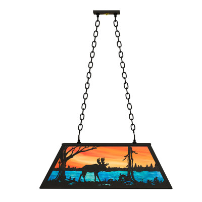Old Forge 6-Light Pool Table Lights Geometric Pendant