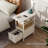 End Table With Charging Station, Narrow Side Table With Drawer And USB Ports & Power Outlets, Dresserdrawer,Side Table,Bed Side Small Space Table With For Bedroom, Closet, Dorm