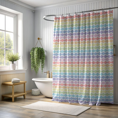 Pastel Hues - Premium Shower Curtain