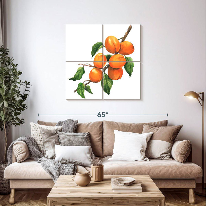 Abricots mûres Yarlin, H 38 po x l 38 po