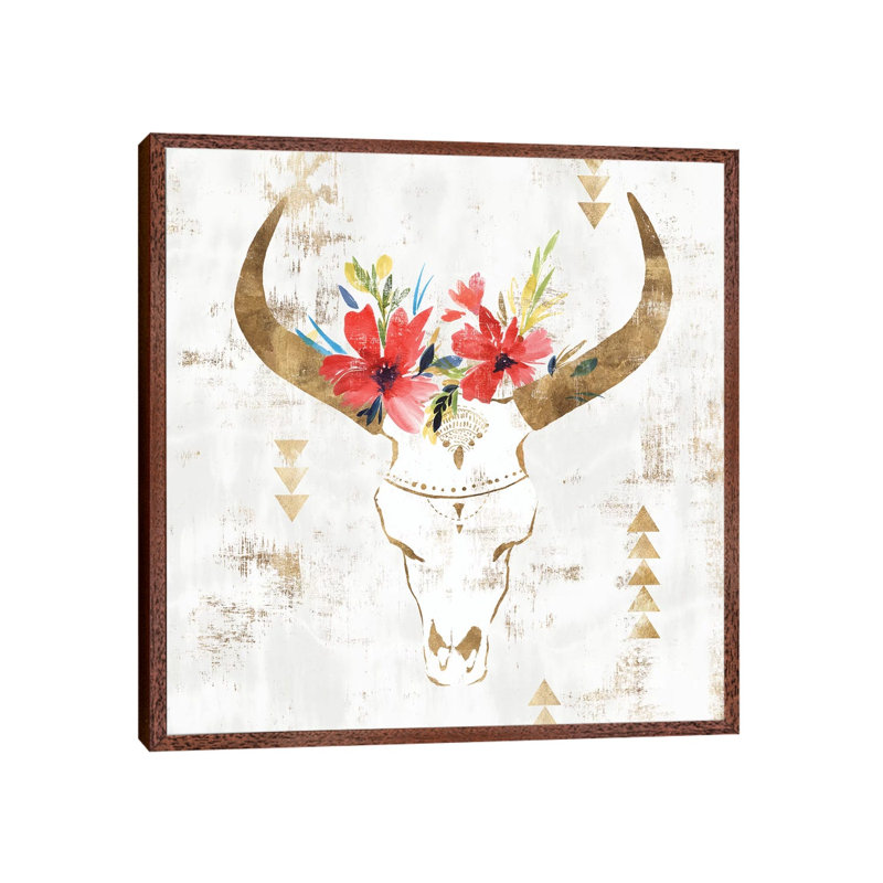 Oddity I by Isabelle Z - Print on Canvas, 66.04 cm H x 66.04 cm W, Classic Brown Wood Framed