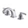 Kingston Brass Centurion Two-Handle 3-Hole Deck Mount Widespread Bathroom Faucet with Brass Pop-Up Drain