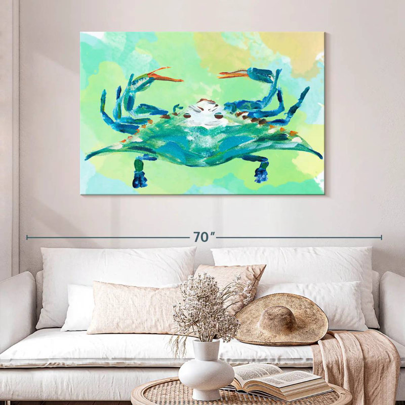 Watercolor Sea Creatures I, 32" H x 48" W