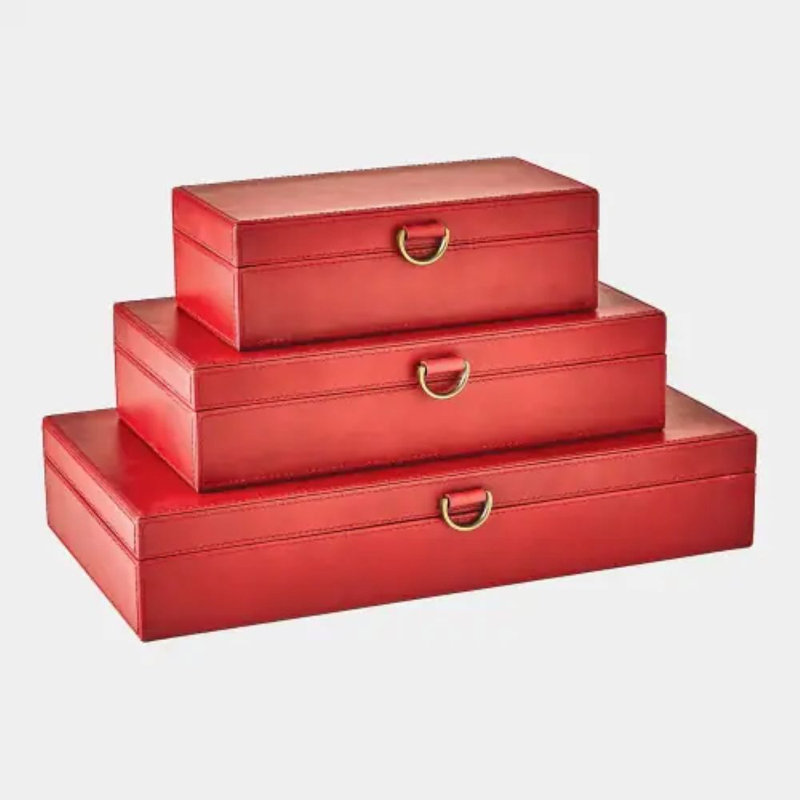 Ernest Decorative Box, 3" H x 8" W x 13" D