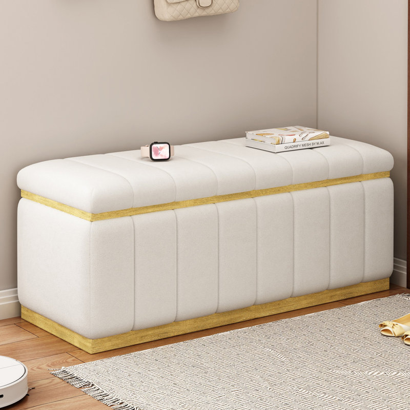 Upholstered Storage Ottoman