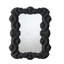 Baroque Resin Wall Mirror, Black