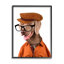 «Stupell Industries Schoundrel Dog in Glasses», art mural sur toile par Karen Smith-91327193-91327191