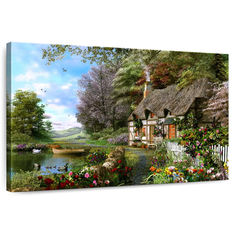 Maison de campagne, H 16 po x l 24 po
