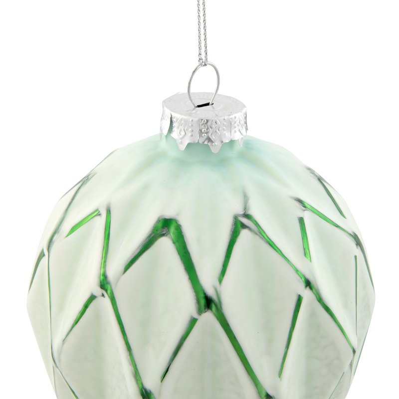 Boules de Noël mates 4 po (100 mm), Vert