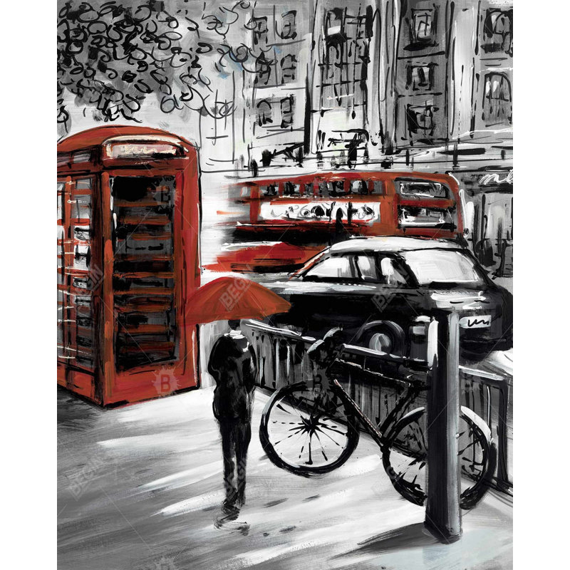 European Street Print On Canvas
