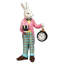 Rabbit With Clock - 18.5 Inches