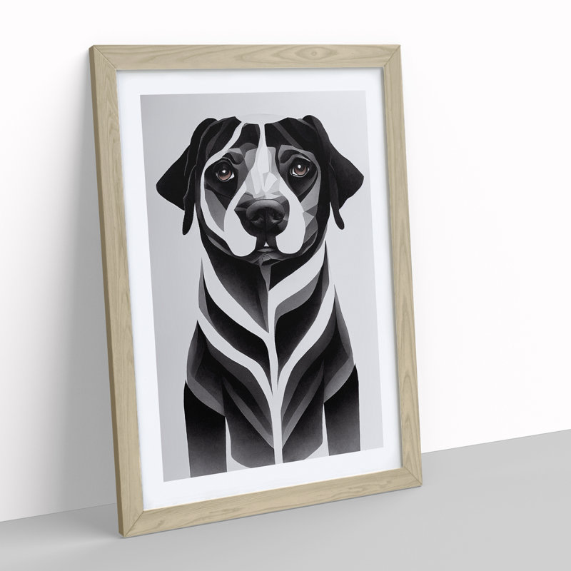 Special Dog - Single Picture Frame Print, 34cm H x 25cm W x 2cm D, Oak Framed
