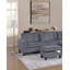Ensemble de canapé modulaire 3 pièces RAF Chaise LAF avec repose-pieds en velours côtelé gris foncé-1104412136